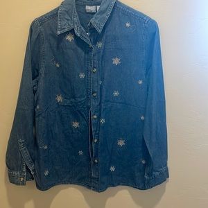 Holiday Edition denim top